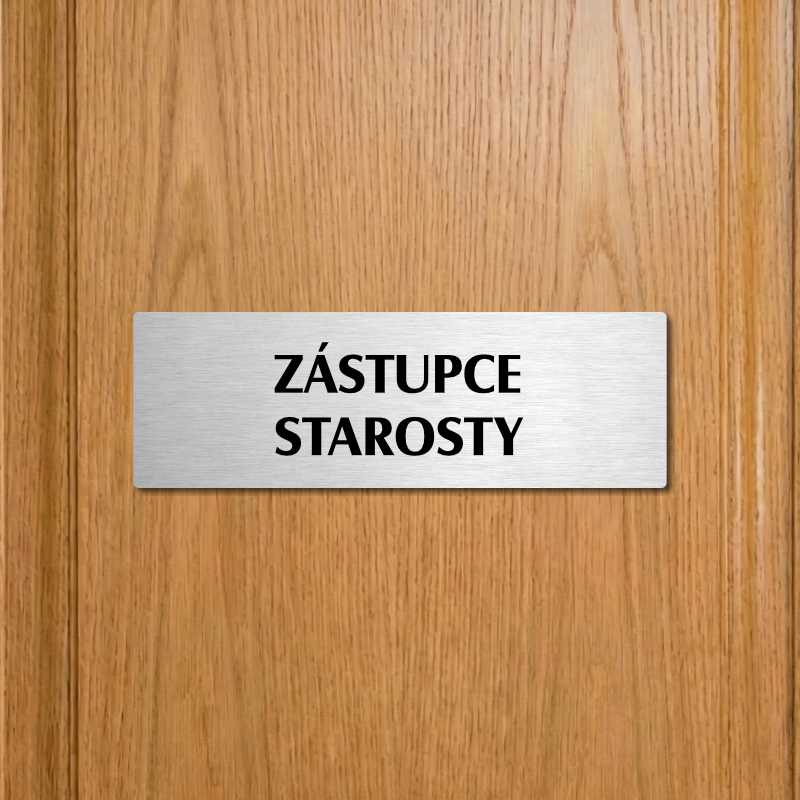 Zástupce starosty, 200x66mm, zlatá popiska 